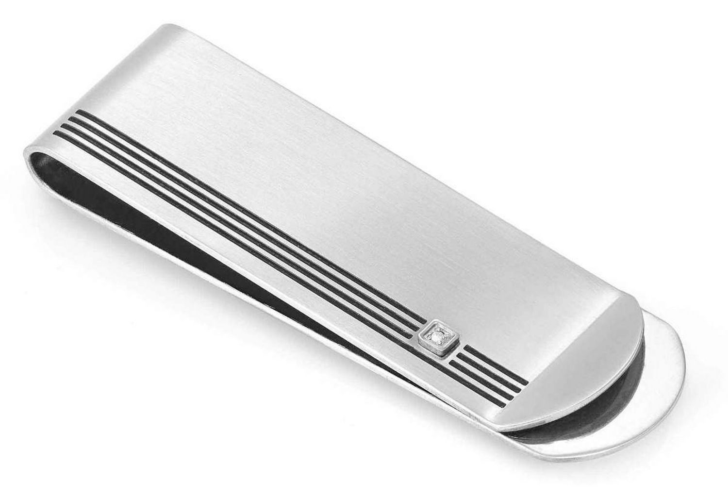 Klips na banknoty Nomination Italy Strong Diamond Geometric biały diament 028350001.jpg